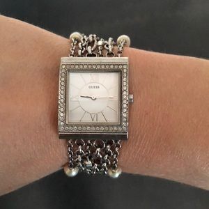 Guess silver chain watch bracelet!